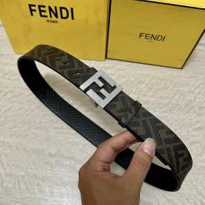 Luxury Super Clone Fendi Belt Yellow