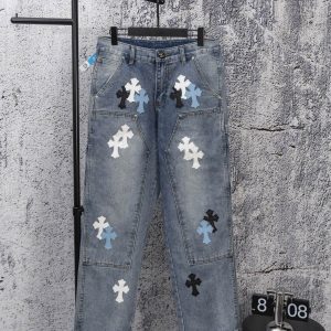 Designer Chrome Hearts Abs Jeans