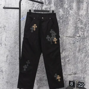 Reps Designer Chrome Hearts Jeans Red Denim Street Style Sophistication