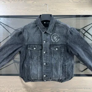 Super Clone Chrome Hearts Outerwear Red Cotton Pure Denim