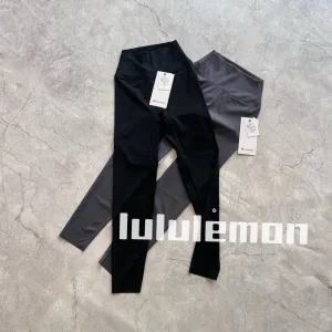 Reps Designer Lululemon Long Pants Black Spandex Sharkskin Minimalist Style Slim Fit