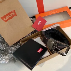 Luxury Super Clone Levi'S Belts Red Eva Genuine Leather