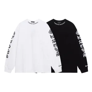 Designer AAA Chrome Hearts Long Sleeves Ash Cotton Silk