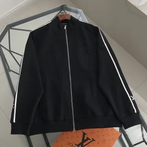 AAA Luxury Louis Vuitton Coat Black Winter Patch
