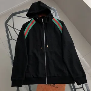 Reps High Quality Gucci Jacket Black Cotton Pure Embroidery