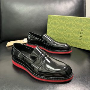 High Quality Gucci Cowhide Leather Shoes
