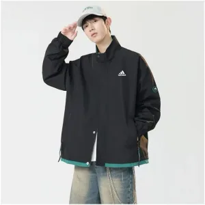 Luxury AAA Adidas Coat Red Relaxed Fit