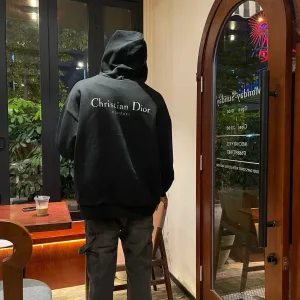 Reps Designer Dior Hoodie Black Cotton Autumn Winter