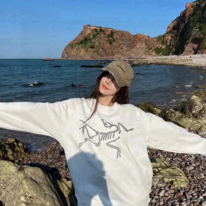 Luxury Archaeopteryx Sweatshirt White