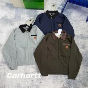 Designer Carhartt Coat Green Cotton Polyester