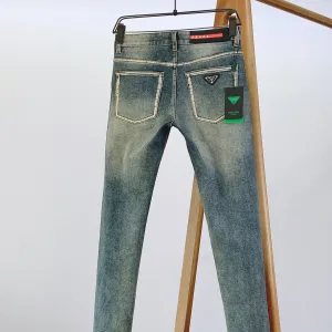 Luxury Prada Jeans Red Denim Winter