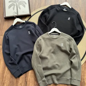 Luxury Fila Sweatshirt Green Cotton Relaxed Fit Simple Design Autumn