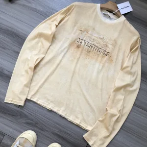 AAA High Quality Acne Studios Long-Sleeved Shirts Red Cotton Silk