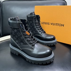 Luxury Louis Vuitton Denim Boots