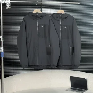 Super Clone Archaeopteryx Coat Black Down Nylon Sturdy And Durable Adjustable Drawstring