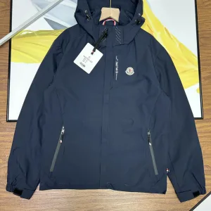 Designer AAA Moncler Outerwear Red Nylon Fabric Suitable For All Body Types Clean And Neat Urban Style Spring Embroidery