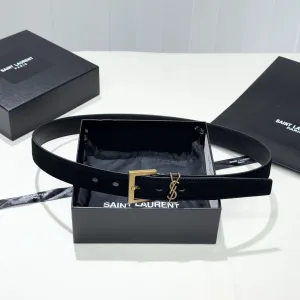 Designer High Quality Saint Laurent Belt Color Suede