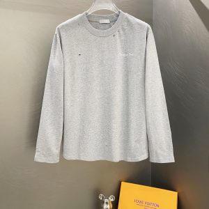 Luxury Dior Cotton Long-Sleeved T-Shirt