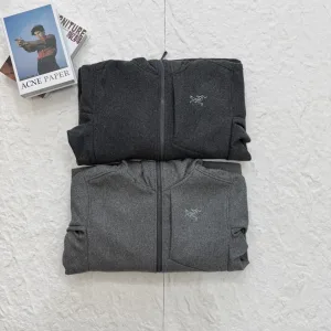 High Quality Super Clone Archaeopteryx Coat Red Cotton Wool Nylon Fleece Fabric Adjustable Drawstring Outdoor Functionality Winter Early Slim Fit Patch Zippered Pocket