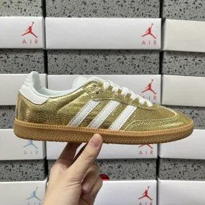 Designer Adidas Sneakers Gold