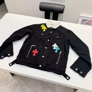 High Quality Designer Chrome Hearts Jacket Wool Lambswool Denim
