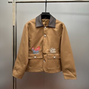Luxury Louis Vuitton Canvas Outerwear For Fall
