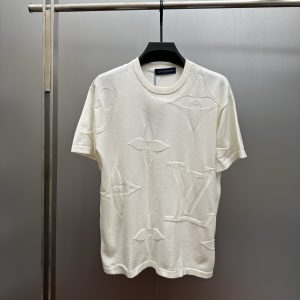 1:1 Louis Vuitton Jacquard Short Sleeves