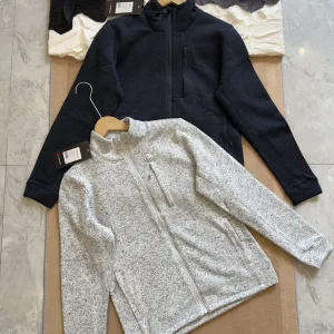 AAA Lululemon Coat Red Fleece Simple And Versatile Clean Neat Autumn Winter