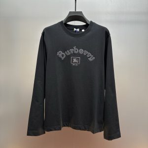 Designer High Quality Burberry Cotton Long-Sleeved T-Shirt For Autumn