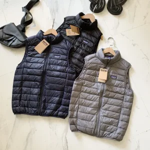High Quality Patagonia Vest Black Duck Down Environmentally Friendly Recycled Fabrics