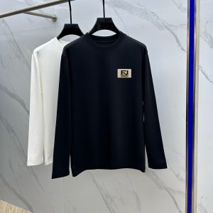 High Quality Fendi Cotton Long-Sleeved T-Shirt For Autumn
