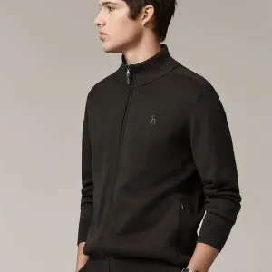 High Quality Luxury Haggis Cardigan Red Wool