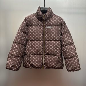 Designer Louis Vuitton Nylon Down Jacket For Fall