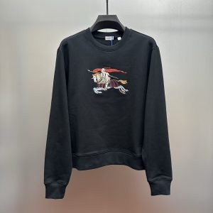 Designer Burberry Cotton Long-Sleeved Sweatshirt For Autumn