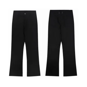 Luxury Designer Margiela Casual Trousers Red Cotton Pure Polyester Urban Style