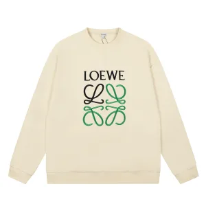 Designer Loewe Long-Sleeved Ash Ribbed Fabric Patch