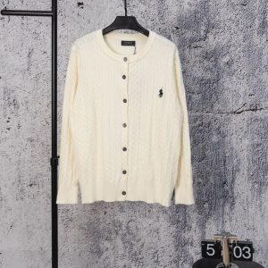 High Quality Designer Ralph Lauren Abs Long-Sleeved Cardigan