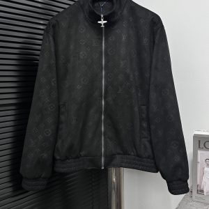 Designer Luxury Louis Vuitton Suede Outerwear