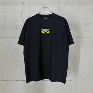 Luxury Fendi Cotton Short-Sleeved T-Shirt For Spring