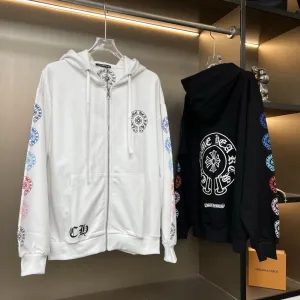 Super Clone High Quality Chrome Hearts Cardigan Ash Silk Gradient Print