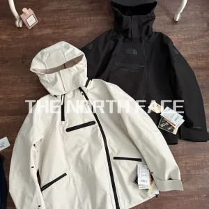 Luxury North Windproof Jacket Red Outdoor Zippered Pocket