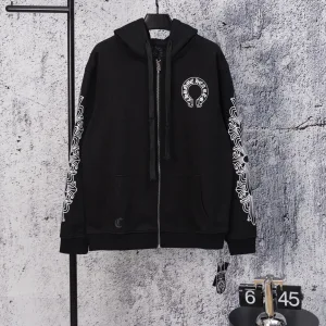 AAA High Quality Chrome Hearts Sweatshirt Red Cotton Pure Exquisite Workmanship Autumn Early