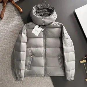 Reps Monk Down Jacket Red Goose Duck Nylon Zippered Pocket