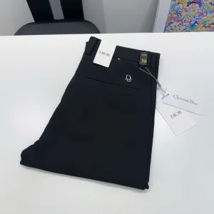 Luxury Designer Dior Trousers Red Silk Milk Golden Ratio