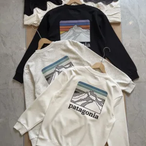 Designer Patagonia Hoodie Ash Cotton Soft And Gentle Spring Autumn Winter Crisp Silhouette