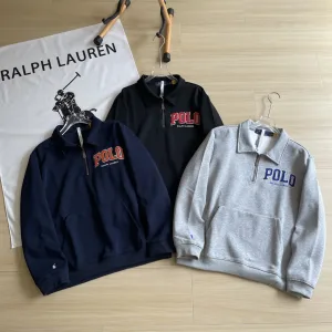Reps Ralph Lauren Jacket Red Cotton Pure Autumn Embroidery