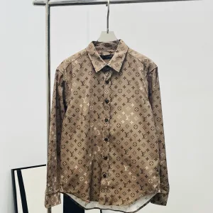Super Clone Louis Vuitton Shirt Red Sophistication