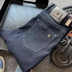 Super Clone High Quality Zegna Jeans Blue Cotton Long-Staple Soft Denim