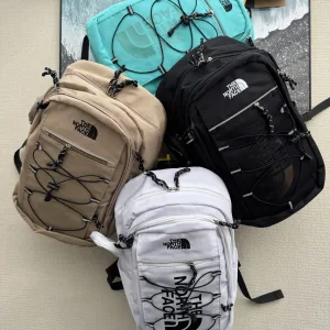 Luxury AAA North Face Backpacks Red Mesh Light Hiking