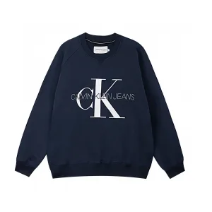 Luxury Calvin Klein Sweatshirt Red Cotton Pure Embroidery